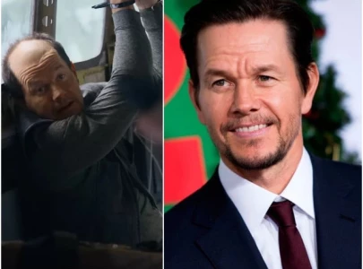mark wahlberg s dramatic new look for flight risk leaves wife speechless