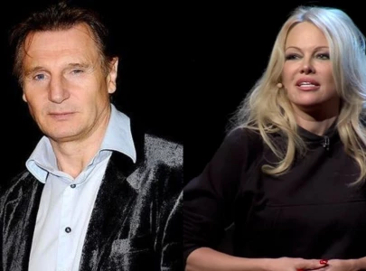 pamela anderson to star in naked gun remake with liam neeson