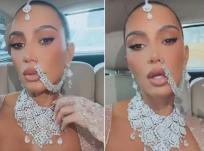 kim kardashian shines in diamonds at billionaire heir anant ambani s wedding