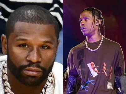 floyd mayweather jr spotted backstage at travis scott s milan concert