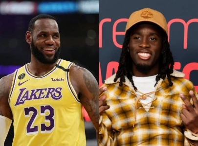 kai cenat meets lebron james at team usa pre olympics photoshoot