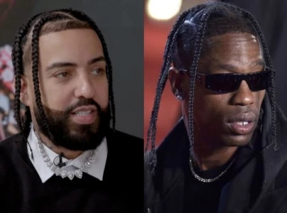 travis scott and french montana spotted at psg vs man city champions league game