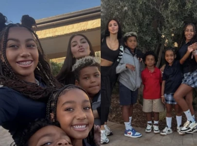 kim kardashian s kids look all grown up as north saint chicago and psalm head back to school