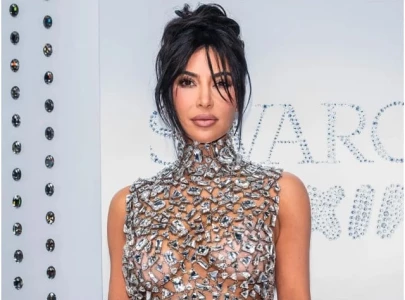 kim kardashian reveals unique jewelry hack at swarovski x skims launch