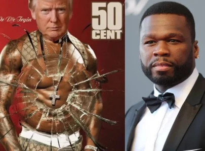 50 cent stirs buzz with trump themed many men performance in boston