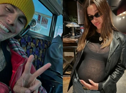 justin bieber and hailey shares snaps of growing baby bump again