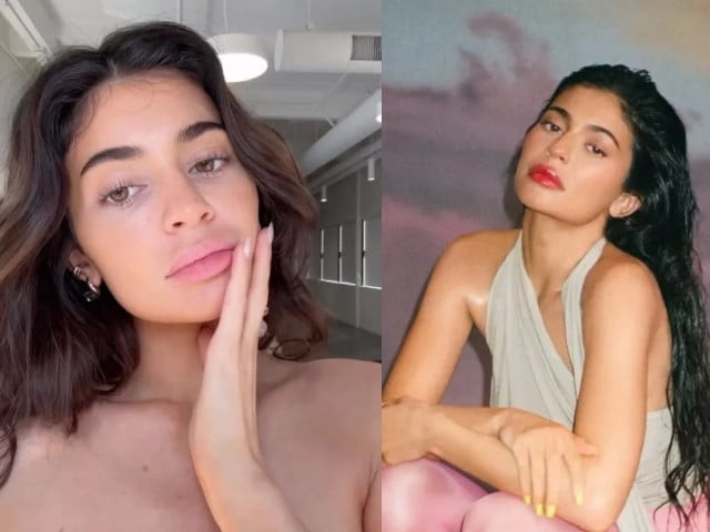 kylie jenner s plastic surgery claims questioned after fans spot clues in latest video