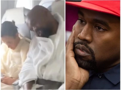kanye west and bianca censori spotted flying economy to japan