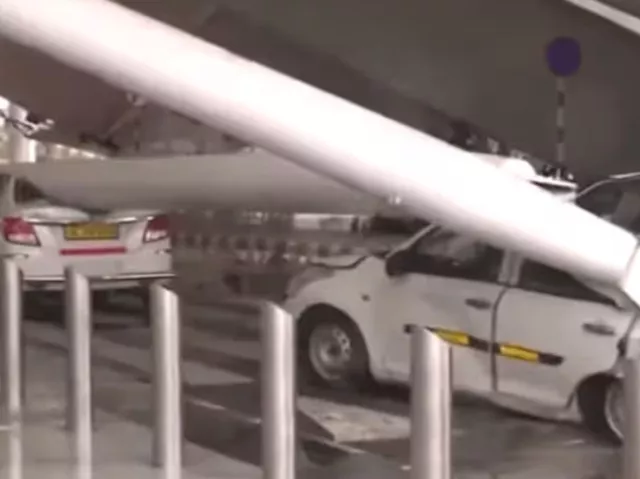 delhi airport terminal 1 collapses photo the financial express