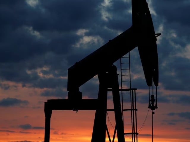 an oil pump is seen at sunset outside vaudoy en brie near paris france april 23 2018 photo reuters