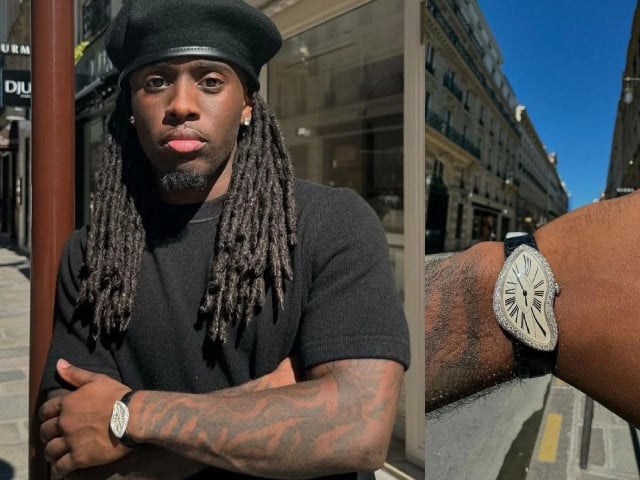 Twitch streamer Kai Cenat flaunts rare $200K Cartier Crash watch on live stream