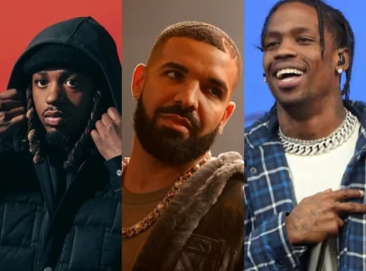 travis scott drake and metro boomin celebrate young thug s release from jail