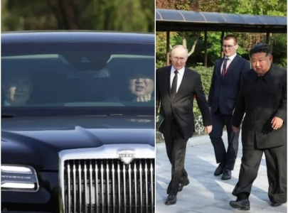 putin gifts kim jong un a limo tea set and more during north korea visit