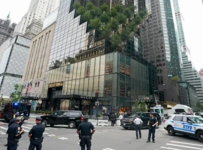 man injured after jumping from second floor lobby at trump tower in midtown manhattan
