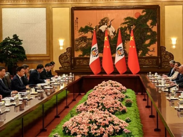 chinese president xi jinping meets his peruvian counterpart dina boluarte photo reuters