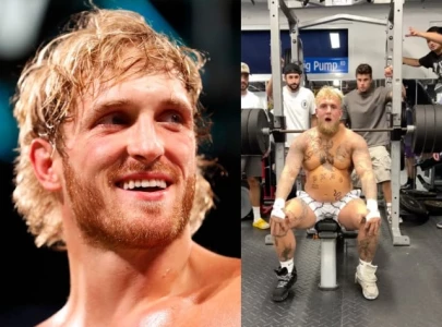 logan paul jokes about jake paul s protruding belly in workout video when you due bro