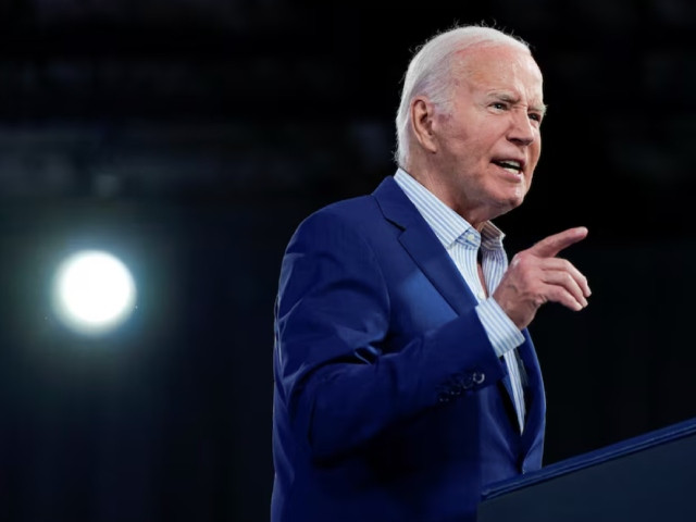 us president joe biden speaks during a campaign rally in raleigh north carolina us june 28 2024 photo reuters