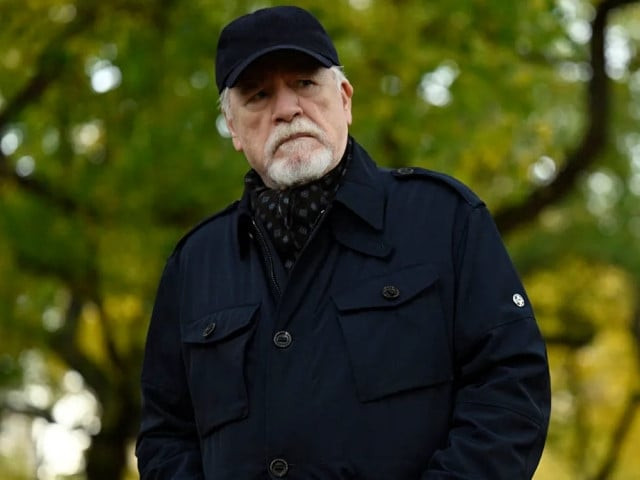 brian cox channels logan roy in viral tiktok at kamala harris campaign event