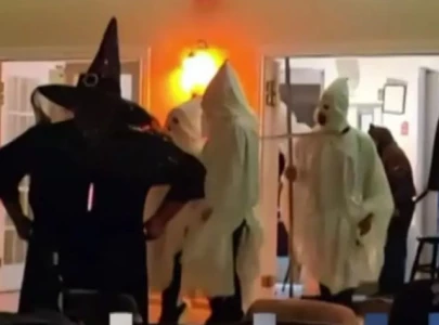 canadian firefighters halloween party allows group dressed as ku klux klan members