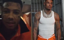blueface s mother criticizes rapper s new face tattoos from jail get yo s t together