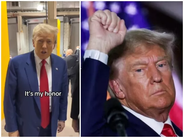 donald trump s tiktok debut goes viral with over 22 million views