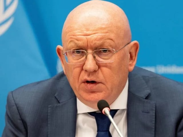 russia s ambassador to the united nations vassily nebenzia speaks during a press conference upon russia assuming the role of president of the u n security council for the month of july at the u n headquarters in new york city u s july 1 2024 photo reuters