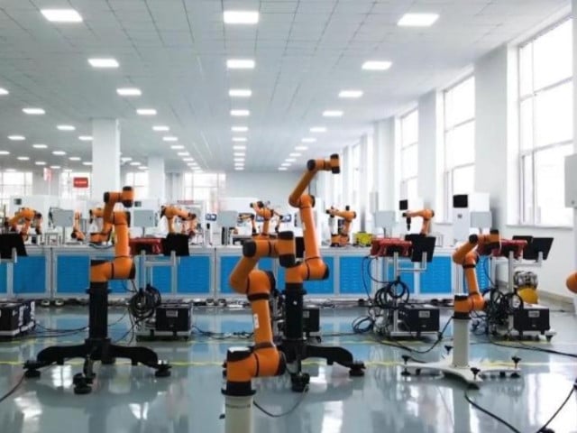 china s installed capacity of industrial robots currently accounts for more than 50 percent of the world s total statistics showed that there are currently more than 1 5 million robots in operation in factories in china twice the figure recorded in europe photo xinhua