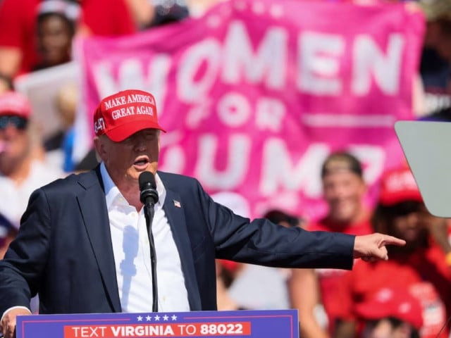 former us president and republican presidential candidate donald trump holds a campaign event in chesapeake virginia us june 28 2024 photo reuters former us president and republican presidential candidate donald trump holds a campaign event in chesapeake virginia us june 28 2024 photo reuters