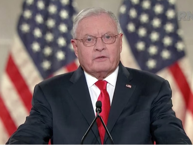 keith kellogg national security adviser to vice president mike pence speaks during the largely virtual 2020 republican national convention broadcast from washington us august 26 2020 2020 republican national convention handout via reuters