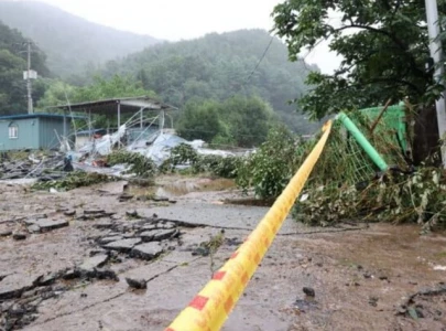 heavy rains in south korea trigger landslides slow bullet trains