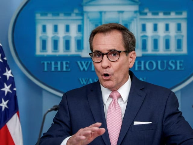 us national security council coordinator for strategic communications john kirby answers questions during a press briefing at the white house in washington us photo reuters