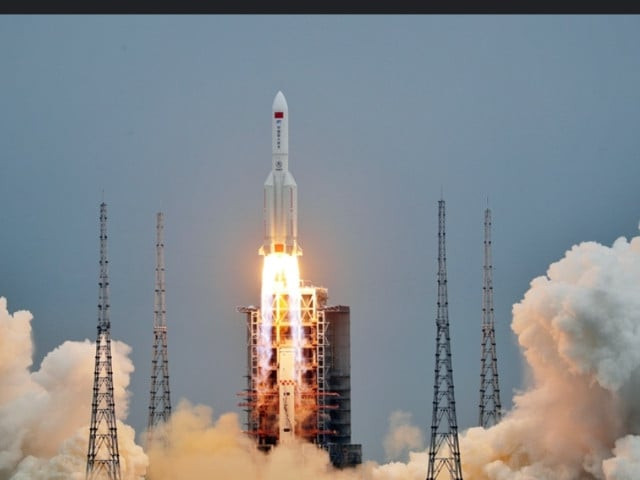 china launches first section of its massive space station photo cnsa china launches first section of its massive space station photo cnsa