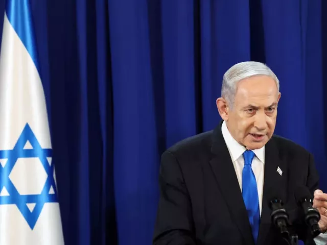 israeli prime minister benjamin netanyahu speaks during a press conference amid the ongoing conflict in gaza between israel and hamas in tel aviv israel july 13 2024 photo reuters israeli prime minister benjamin netanyahu speaks during a press conference amid the ongoing conflict in gaza between israel and hamas in tel aviv israel july 13 2024 photo reuters