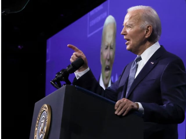 us president joe biden speaks at the 115th naacp national convention in las vegas nevada us july 16 2024 photo reuters us president joe biden speaks at the 115th naacp national convention in las vegas nevada us july 16 2024 photo reuters