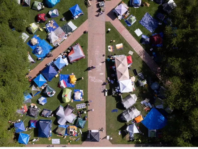 a drone view shows demonstrators at a protest encampment in support of palestinians during the ongoing conflict between israel and the palestinian islamist group hamas at the university of washington in seattle washington u s may 2 2024 photo reuters a drone view shows demonstrators at a protest encampment in support of palestinians during the ongoing conflict between israel and the palestinian islamist group hamas at the university of washington in seattle washington u s may 2 2024 photo reuters