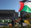 students continue to protest at an encampment supporting palestinians on the columbia university campus during the ongoing conflict between israel and the palestinian islamist group hamas in new york city u s april 25 2024 photo reuters