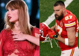 taylor swift pays tribute to travis kelce with archer pose at dublin eras tour show
