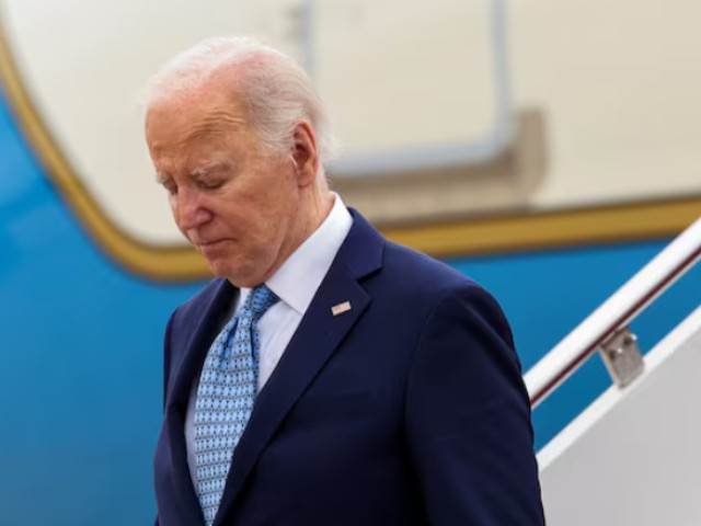 u s president joe biden disembarks from air force one at joint base andrews maryland u s following a weekend in delaware may 6 2024 photo reuters