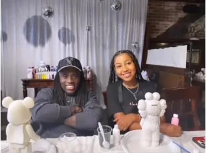 north west meets twitch streamer kai cenat for 11th birthday celebrations