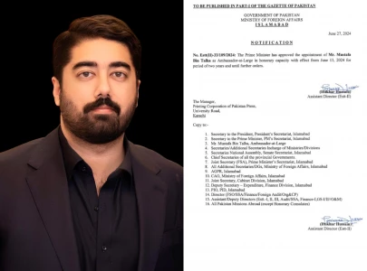 pm shehbaz sharif appoints muhammad mustafa bin talha as ambassador at large