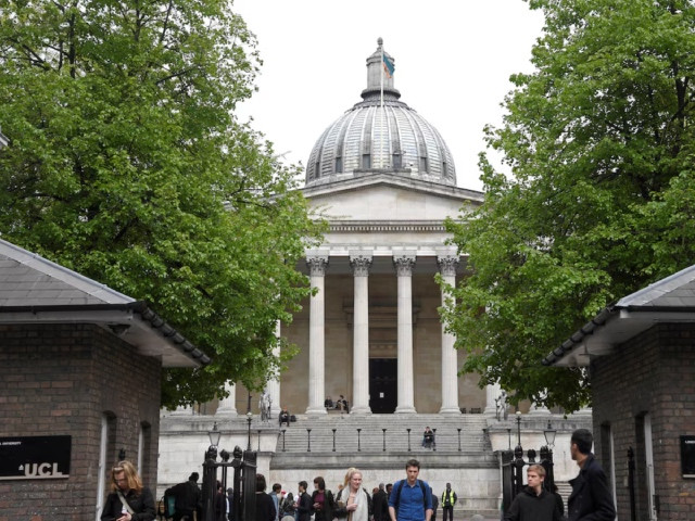 students and visitors are seen walking around the main campus buildings of university college london ucl part of the university of london britain april 24 2017 photo reuters