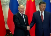 russian president vladimir putin and chinese president xi jinping meet in beijing china may 16 2024 in this still image taken from live broadcast video kremlin ru handout via photo reuters
