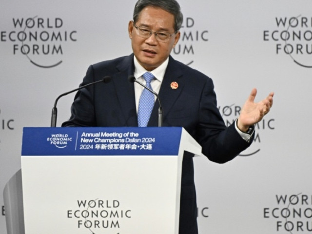 qiang spoke at the opening of a world economic forum conference known as the summer davos pedro pardo photo afp