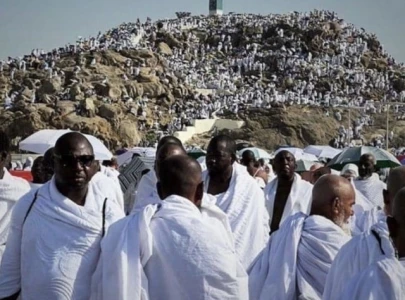 millions of pilgrims gather at arafat for key hajj ritual