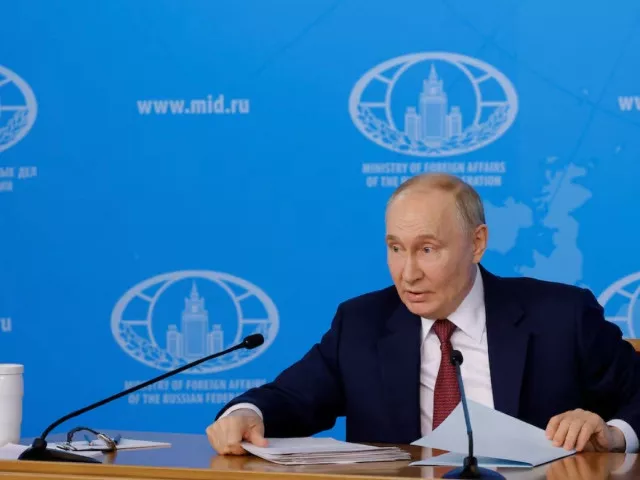 russia s president vladimir putin attends a meeting with the leadership of the russian foreign ministry in moscow russia june 14 2024 photo reuters russia s president vladimir putin attends a meeting with the leadership of the russian foreign ministry in moscow russia june 14 2024 photo reuters