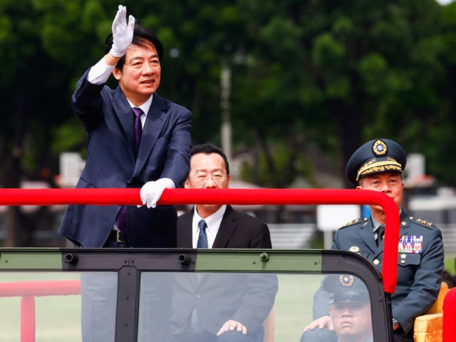 taiwanese president lai ching te visits republic of china military academy an officer training academy for its 100th anniversary celebrations in kaohsiung taiwan june 16 2024 photo reuter
