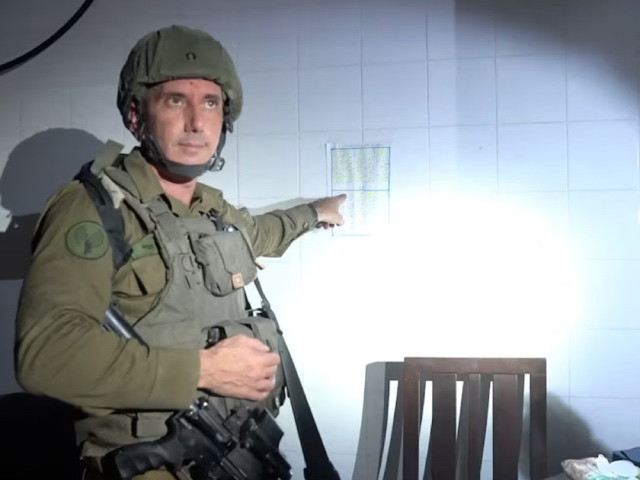 sraeli military spokesperson rear admiral daniel hagari points at what he says is a guard roster in a room the military suspects was used by hamas to hold hostages in the basement of rantissi hospital a paediatric hospital with a specialty in treating cancer patients at a location given as gaza in this still image taken from photo reuter sraeli military spokesperson rear admiral daniel hagari points at what he says is a guard roster in a room the military suspects was used by hamas to hold hostages in the basement of rantissi hospital a paediatric hospital with a specialty in treating cancer patients at a location given as gaza in this still image taken from photo reuter
