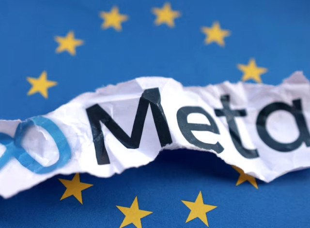 eu flag and meta logo are seen in this illustration taken may 22 2023 photo reuters eu flag and meta logo are seen in this illustration taken may 22 2023 photo reuters