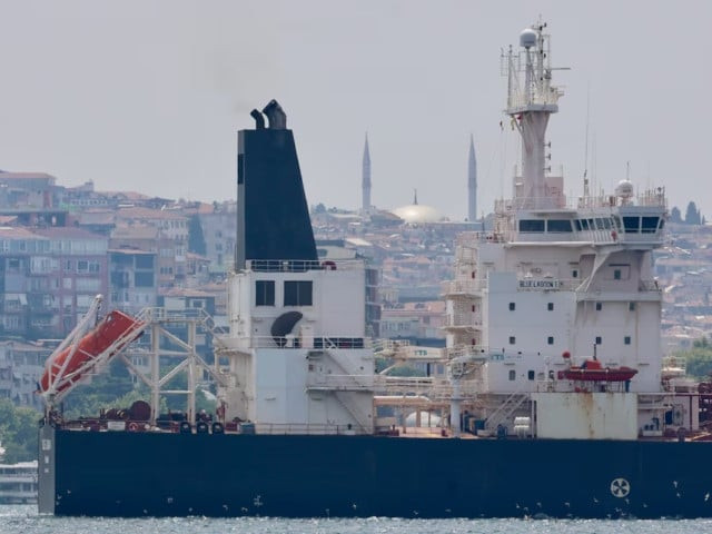panama flagged oil tanker blue lagoon i transits the bosphorus in istanbul turkey june 14 2024 photo reuters