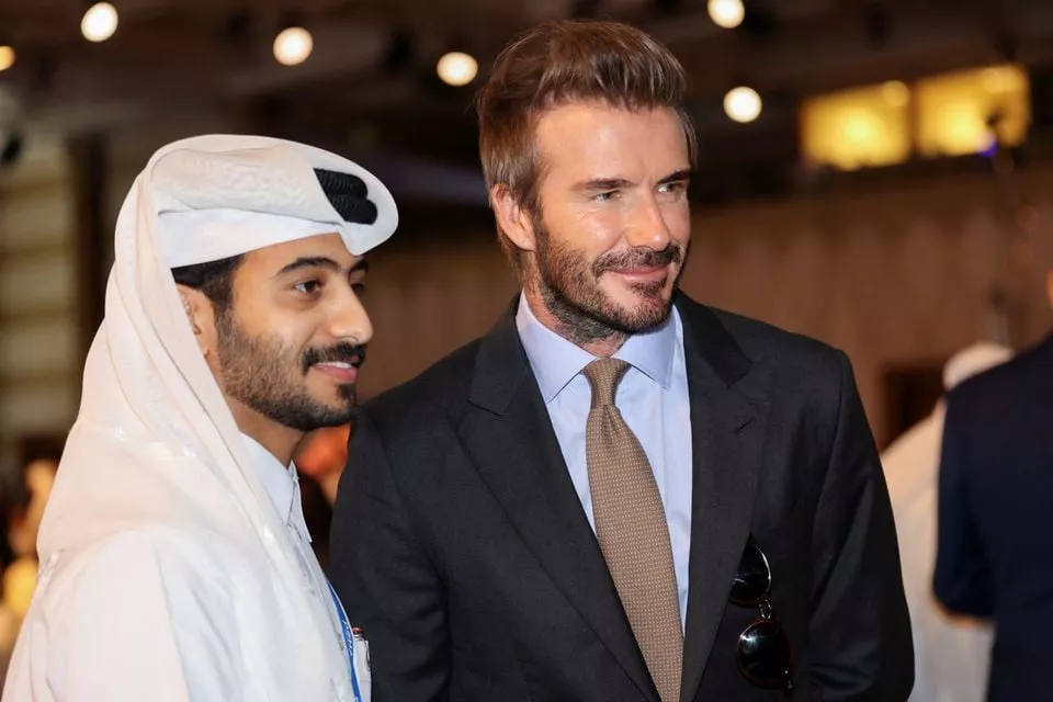 former football player david beckham attends the doha forum in doha qatar march 26 2022 photo reuters file former football player david beckham attends the doha forum in doha qatar march 26 2022 photo reuters file